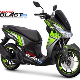 Decal Stiker Yamaha LEXI 125 BLACK R SERIES STABILO